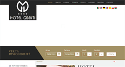Desktop Screenshot of hotelgiberti.it