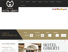 Tablet Screenshot of hotelgiberti.it